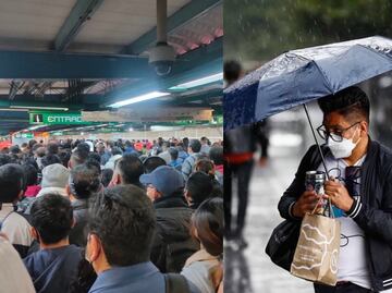 ¡Tómalo en cuenta! Reportan lluvia generalizada en la CDMX; Metro registra retrasos en 4 líneas