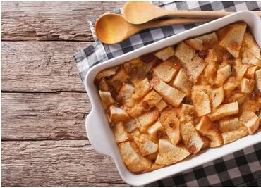 Receta de budín de pan fácil y rápida