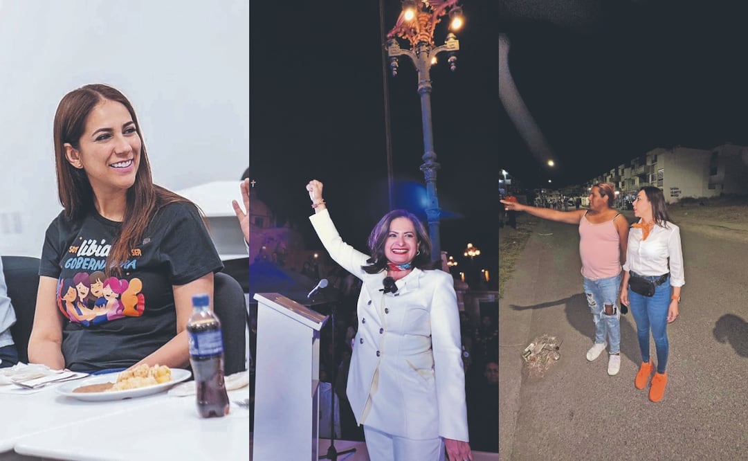 Libia García, Alma Alcaraz y Yulma Roch, empezaron campaña. Fotos Especiales