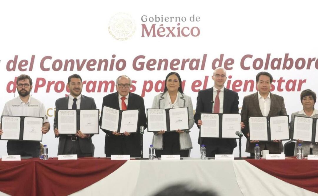 Ariadna Montiel firma Convenio de Colaboración de Programas para el Bienestar este lunes 6 de octubre de 2025. Foto: Especial