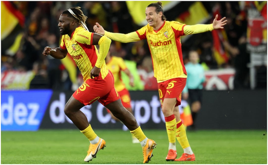 Allan Saint-Maximin anota con Lens Foto: AFP