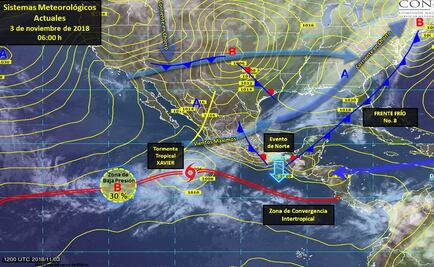 Depresión tropical se intensifica a tormenta "Xavier" en costas de Colima y Jalisco: SMN