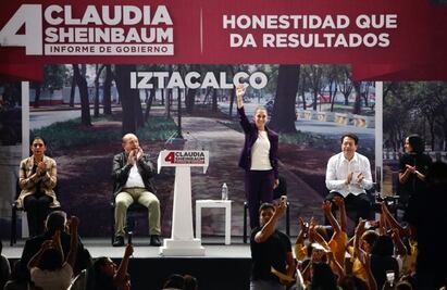 Sheinbaum rinde su cuarto informe de gobierno en Iztacalco; destaca seguridad, educación y salud