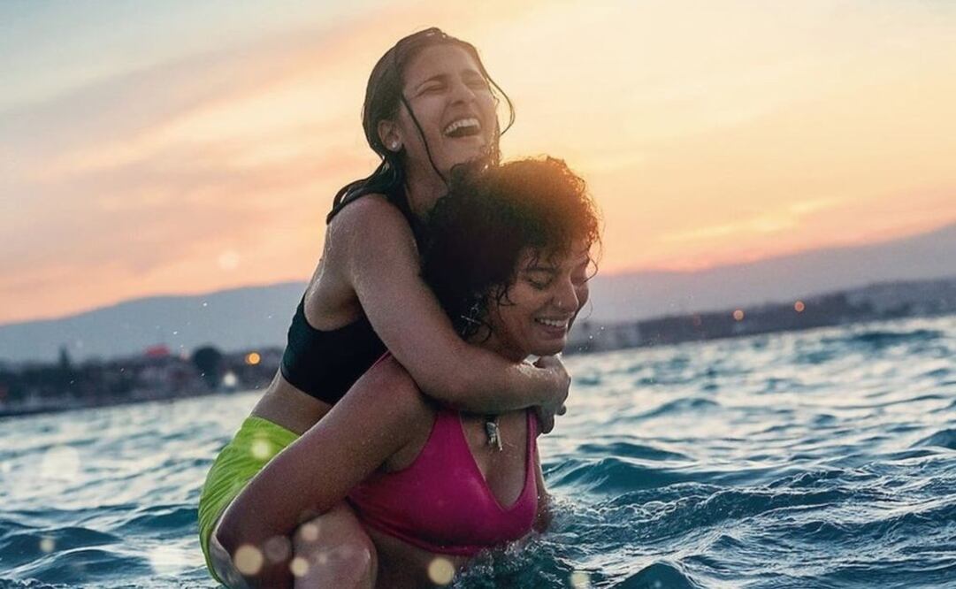 Nathalie y Manal Issa como Yusra y Sarah Mardini en "Las Nadadoras"