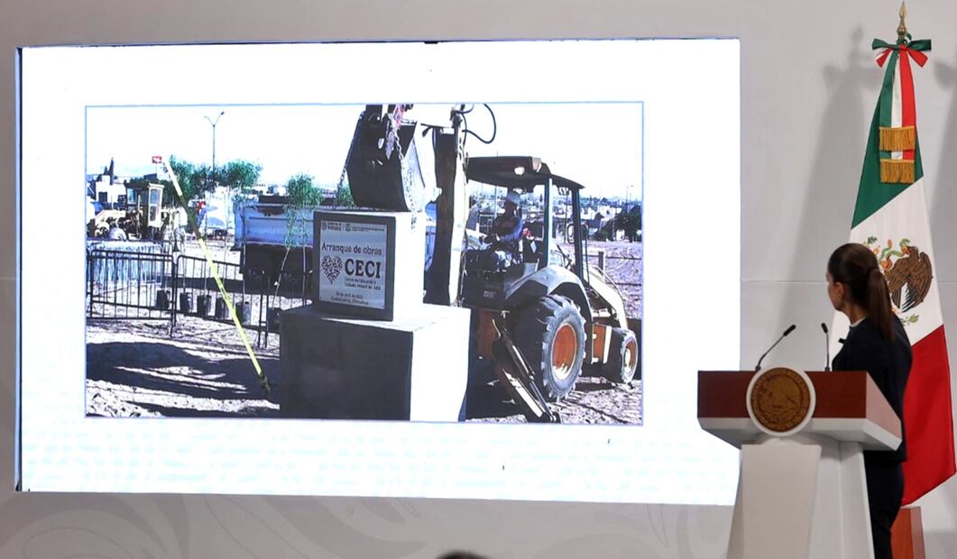 Con el propósito de construir 200 en todo el país, este miércoles 30 de abril arrancaron las obras de construcción de los primeros Centros de Educación y Cuidado Infantil (CECIS) en Ciudad Juárez, Chihuahua. Foto: Gabriel Pano/EL UNIVERSAL