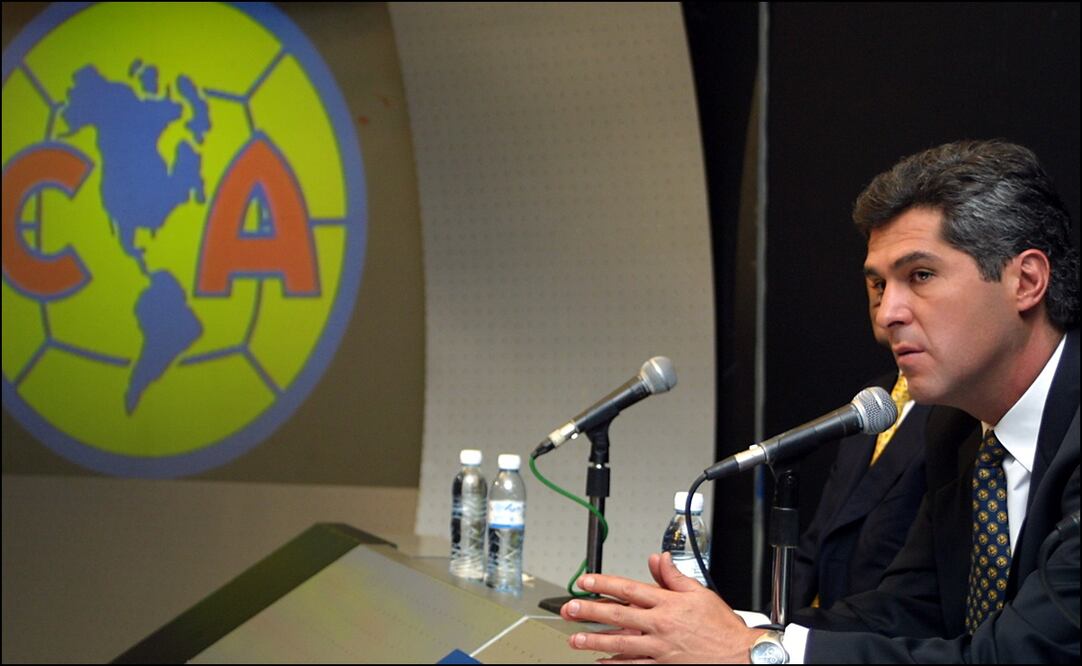 JAVIER PÉREZ TEUFFER EN CONFERENCIA DE PRENSA CON AMÉRICA - FOTO: ERNESTO MUÑOZ / EL UNIVERSAL