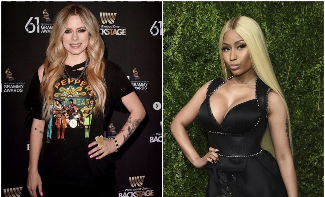 Avril Lavigne y Nicki Minaj. Fotos: Instagram de Lavigne y AP