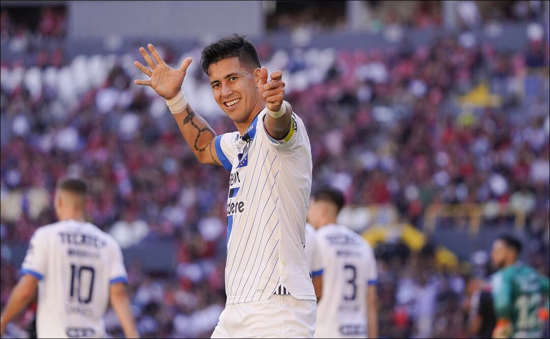 Maximiliazo Meza festeja su gol contra el Atlas / Foto: Imago7