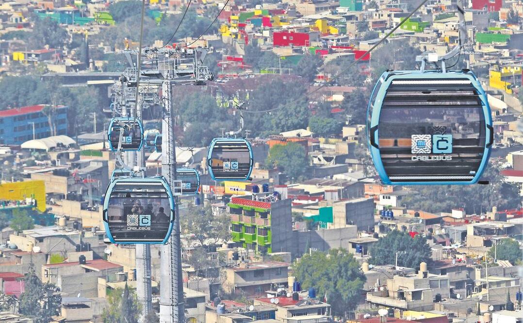 En la GAM la línea del Cablebús va de la zona alta de Cuautepec a Indios Verdes. Foto: Archivo/ El Universal.