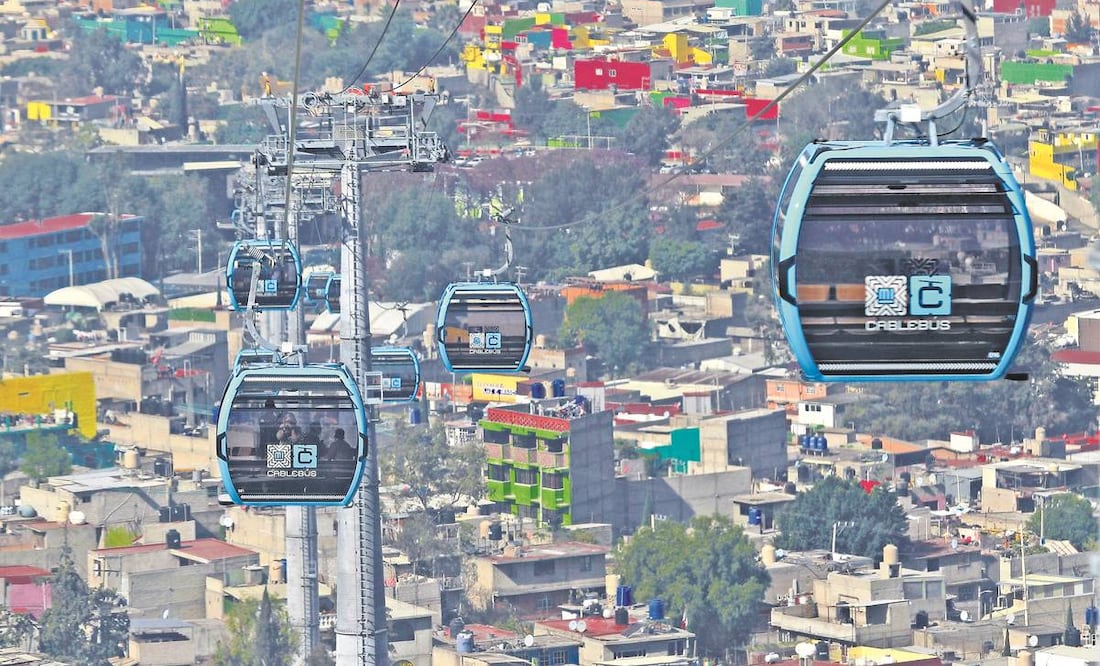 En la GAM la línea del Cablebús va de la zona alta de Cuautepec a Indios Verdes. Foto: Archivo/ El Universal.