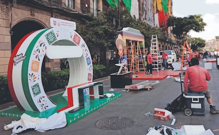 Avanzan con los preparativos para los festejos patrios en el Zócalo