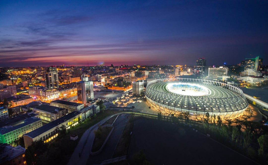 El estadio Olímpico de Kiev, el gran escenario de la final de la Liga de Campeones, con capacidad para 70 mil espectadores. (Foto: Istock)
