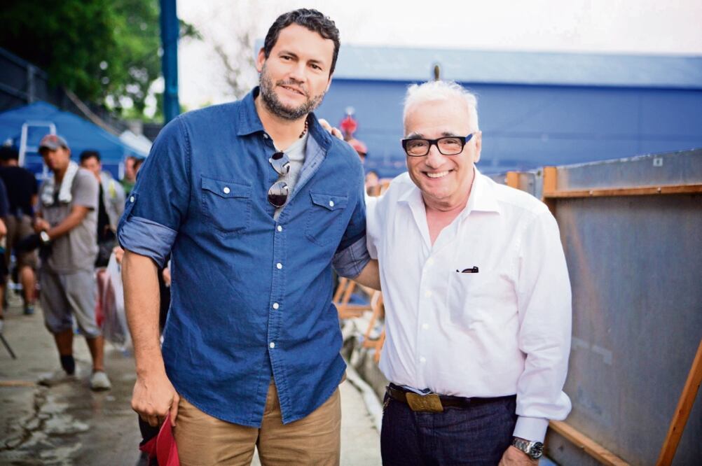 Gastón Pavlovich y Martin Scorsese, quien presentaría su película Silence , en México, a fines de año (CORTESÍA FÁBRICA DE CINE)