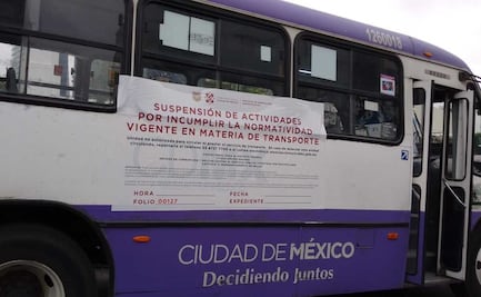 Sancionan 37 unidades de transporte público por incumplimiento de acuerdos en la CDMX 