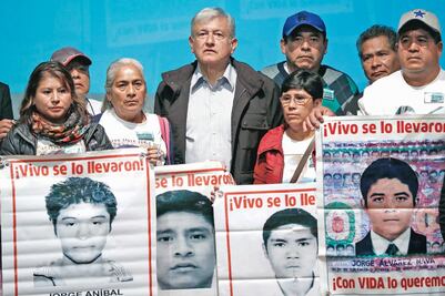 AMLO promete comisión para caso Iguala