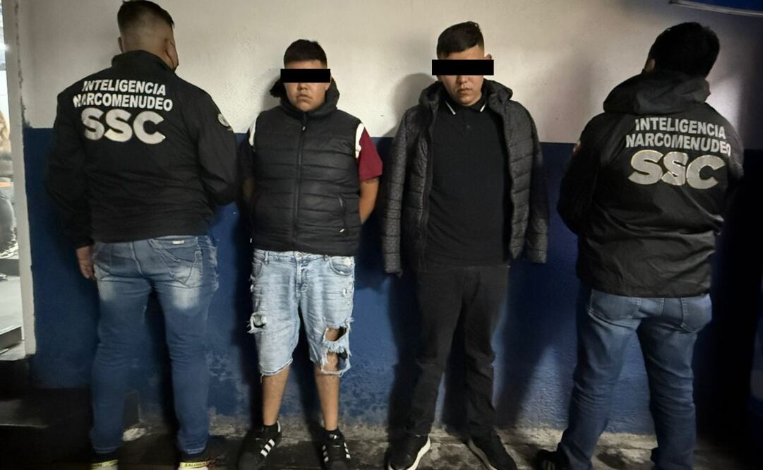 Detienen a presuntos integrantes de La Unión Tepito en Venustiano Carranza (12/06/2025). Foto: Especial