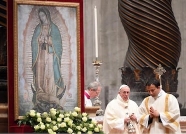 Pope laments direction of society during mass for Our Lady of Guadalupe
