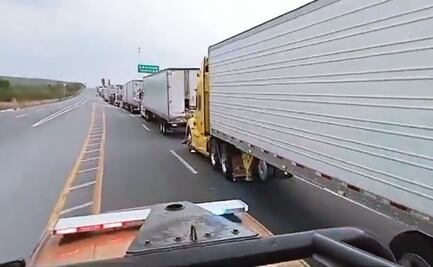 Retenes militares generan tránsito lento en la carretera Victoria-Matamoros; fila de vehículos supera seis kilómetros