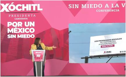 INE ordena a Xóchitl Gálvez bajar o modificar su conferencia por uso indebido del logotipo electoral