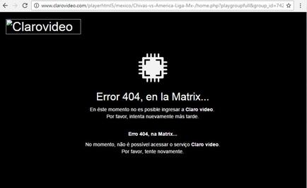 Falla en PC la transmisión del Chivas-América por Claro Video