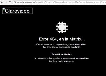 Falla en PC la transmisión del Chivas-América por Claro Video