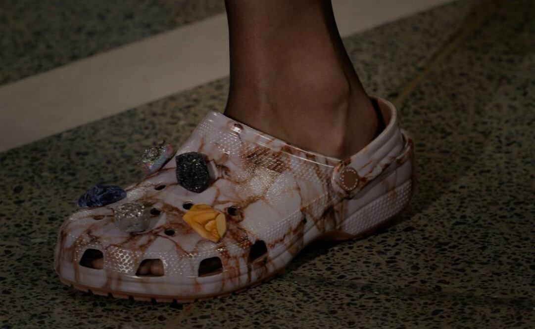 Stone embellished Crocs clogs