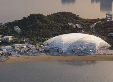 Como en novela de Stephen King, arquitectos proponen colocar cúpula sobre antigua aldea china