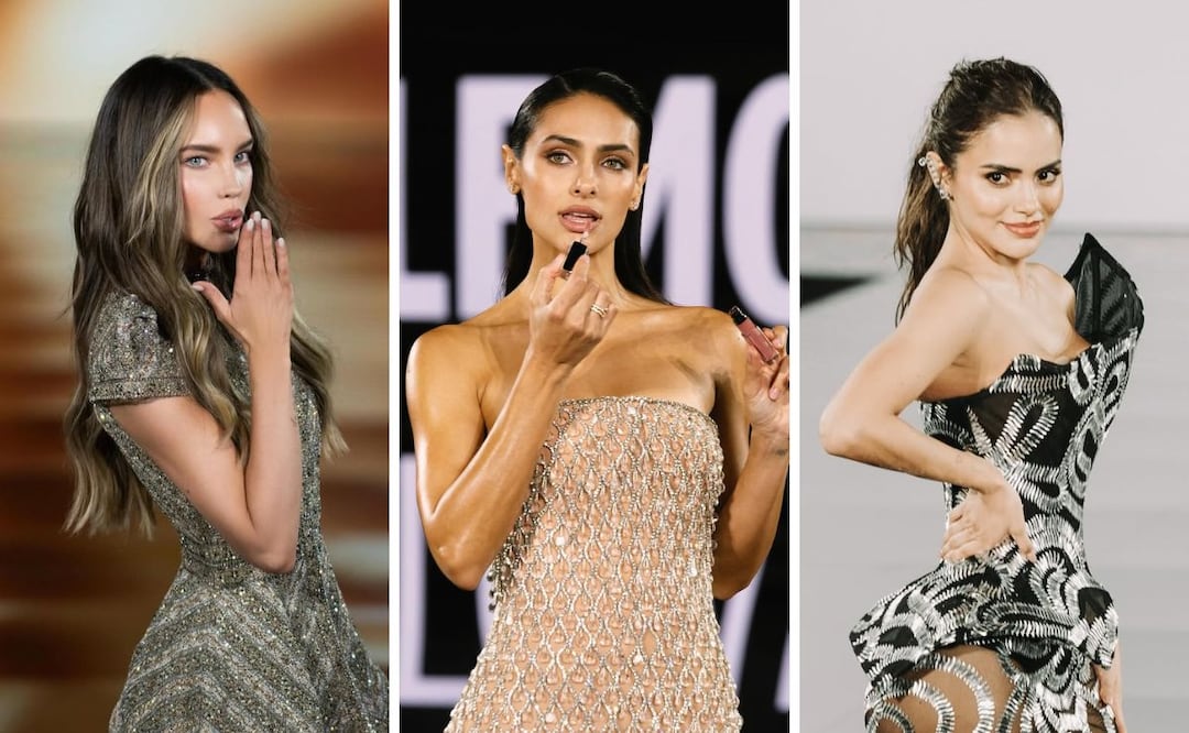 Belinda, Renata Notni y Samadhi Zendejas en el desfile de L'Oréal Paris. Foto: Especial. Instagram @belindapop @rennotni @samadhiza