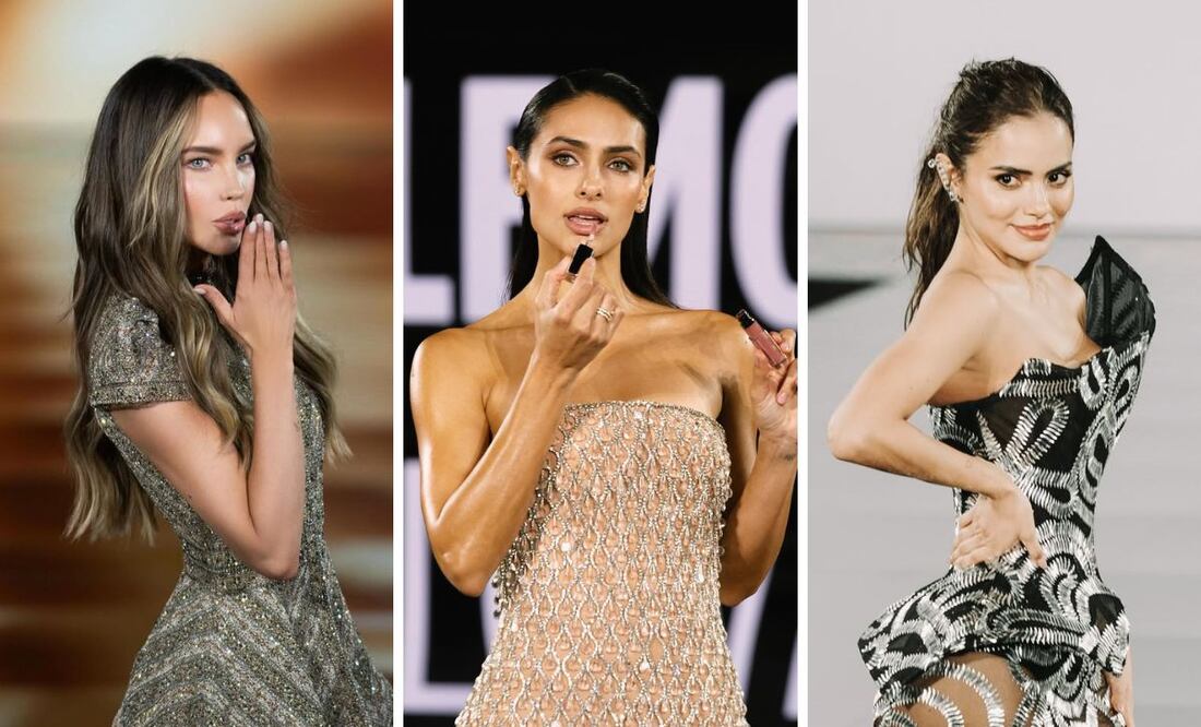 Belinda, Renata Notni y Samadhi Zendejas en el desfile de L'Oréal Paris. Foto: Especial. Instagram @belindapop @rennotni @samadhiza