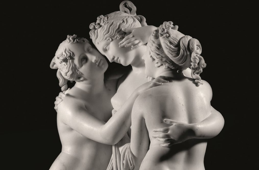 "Las tres Gracias" (1812-1816), de Antonio Canova, en El Museo Hermitage de Ámsterdam. Foto: Museo Hermitage