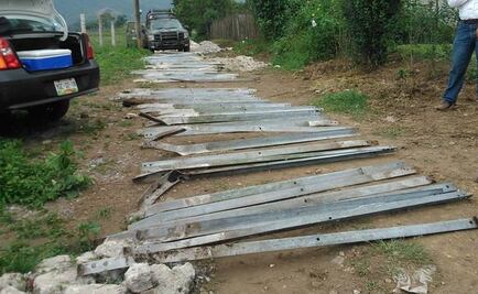 En cateo recuperan estructuras de la CFE en Veracruz