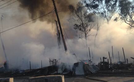Se registra incendio en el Bordo de Xochiaca; no se reportan lesionados
