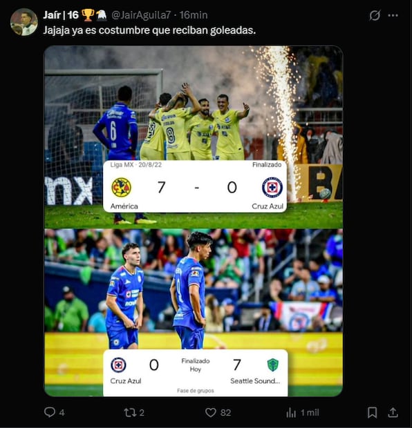 Los MEJORES MEMES de la goleada que sufrió Cruz Azul contra LAFC