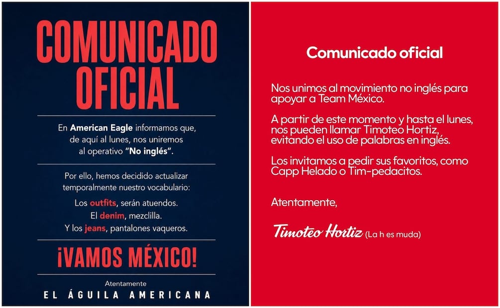 Las marcas internacionales se mexicanizaron en apoyo a la Selección Mexicana. Fotos: Redes Sociales