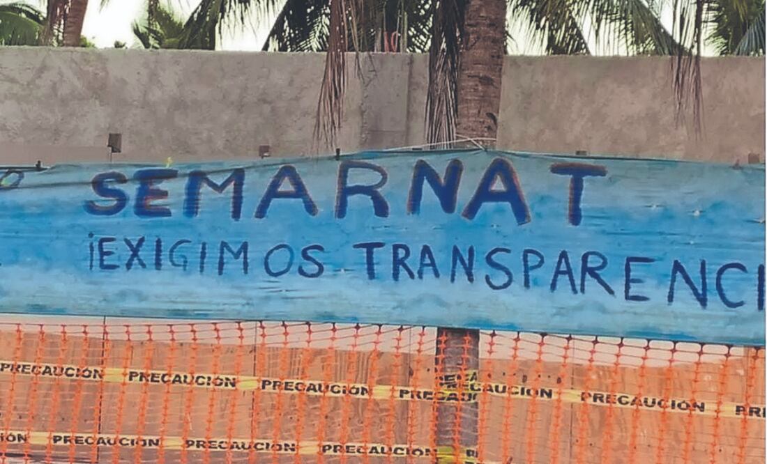 El grupo exige a la Semarnat exhibir documentos para determinar que las obras no causarán daño ambiental. Foto Especial
