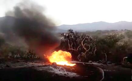 Desalojan familias luego de un incendio por toma clandestina en Hidalgo