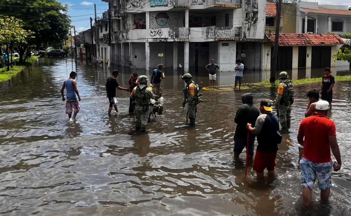 Las intensas lluvias han azotado a la zona conurba