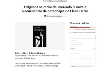 Lanzan petición para retirar polémico libro de Elena Garro