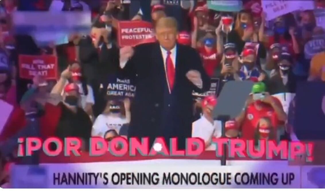 Donald Trump, expresidente estadounidense y futuro candidato republicao, pide el voto latino en spot. Foto: tomada de video