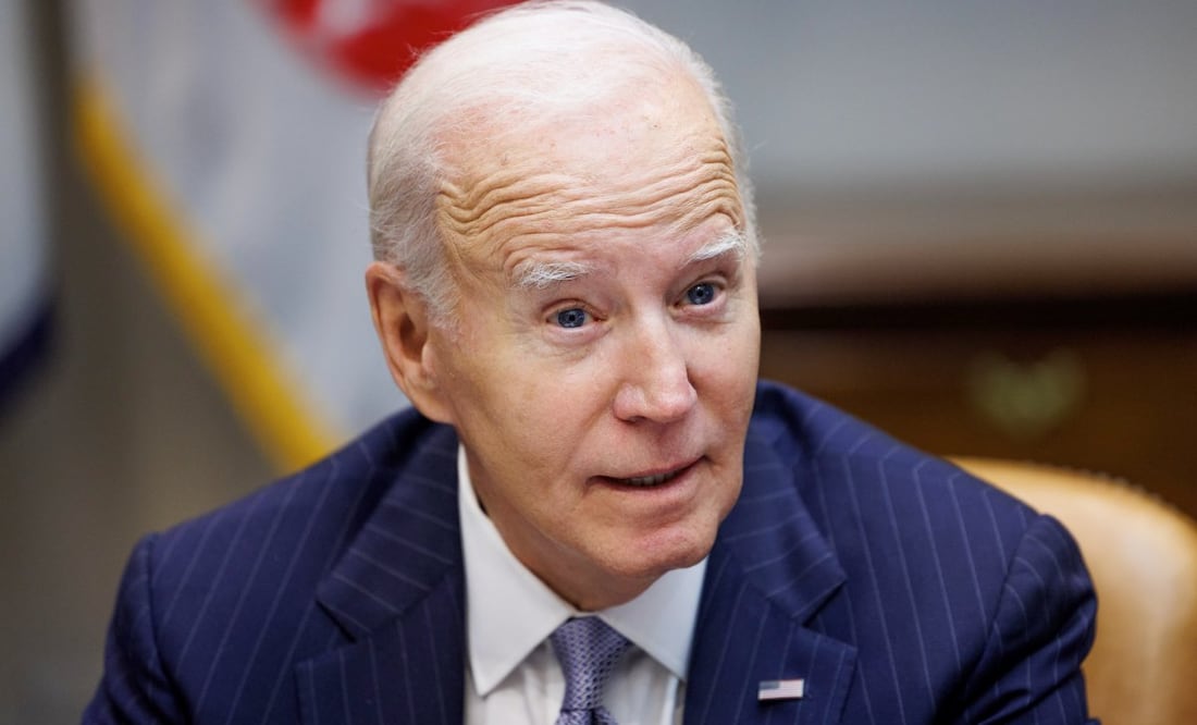 El Presidente de los Estados Unidos, Joe Biden, ofrece una actualización sobre los esfuerzos de recuperación del huracán Milton en la Sala Roosevelt de la Casa Blanca en Washington DC, EU, 11 de octubre de 2024. El vicepresidente Harris se unió mediante teleconferencia. Foto: EFE