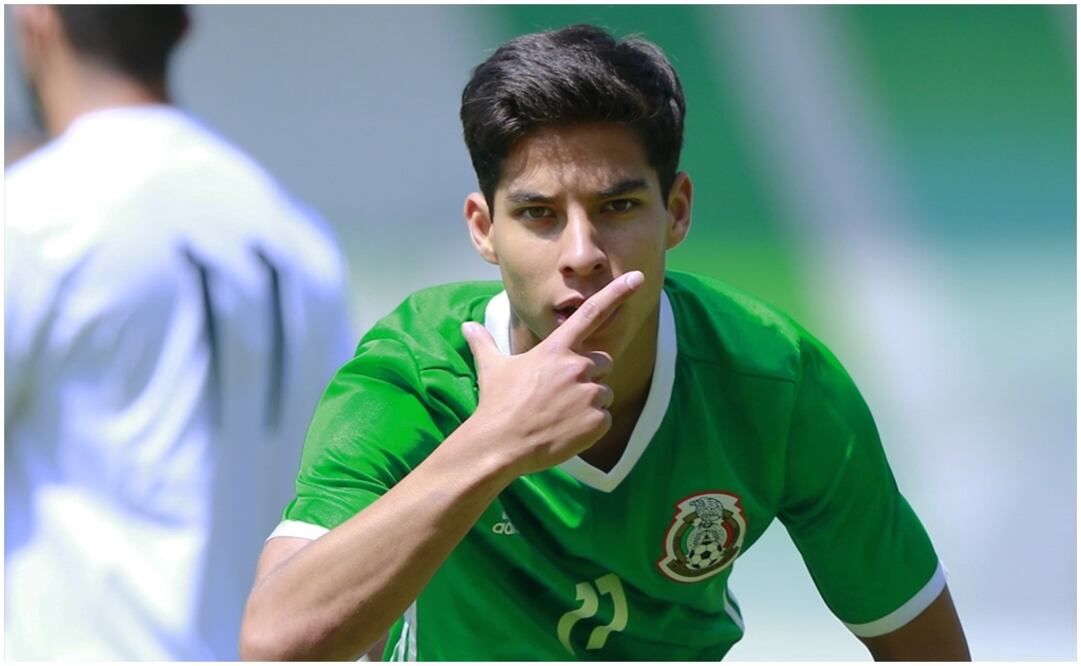 Imago7. Lainez en un partido con Selección Mexicana Sub-17