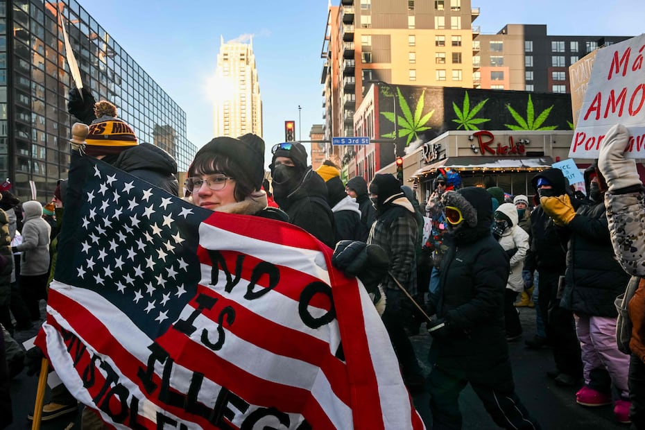 Protestas en Minneapolis (23/01/2026) Fotos: AFP/Brandon Bell