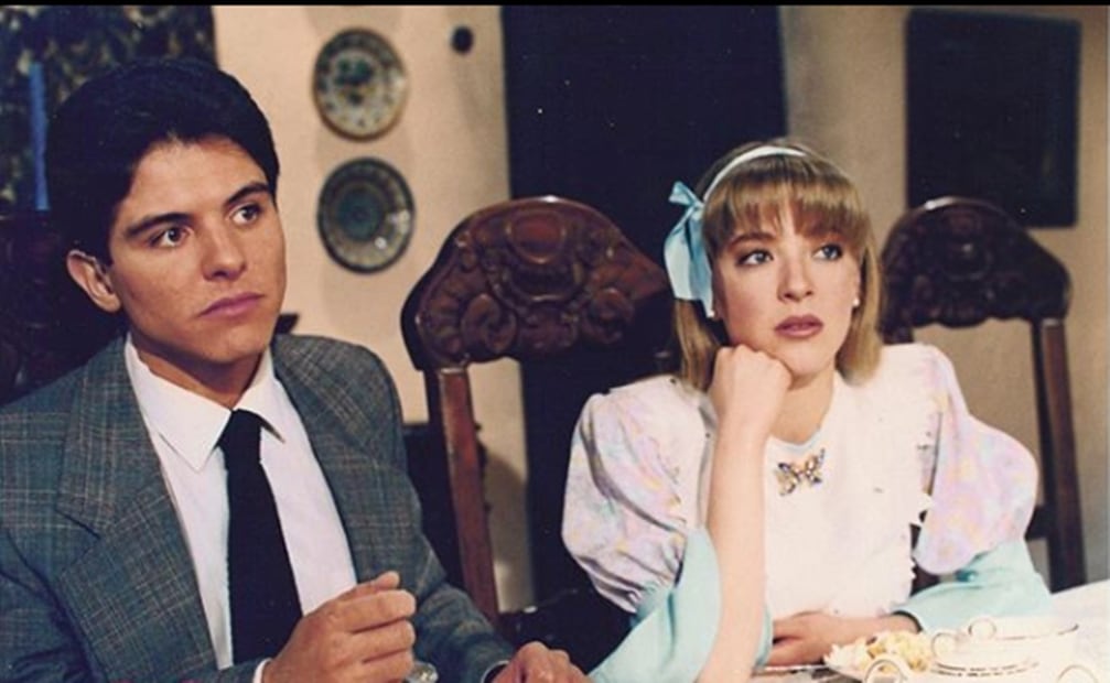 Ernesto Laguardia y Edith González en la telenovela "Flor y canela". Foto: Instagram