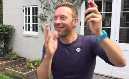 ​Chris Martin canta y baila "Me enamoré" de Shakira