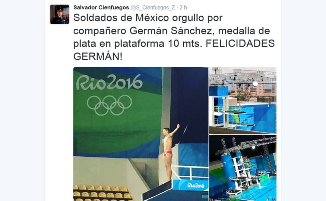 De fuerzas armadas, las cuatro medallas de México