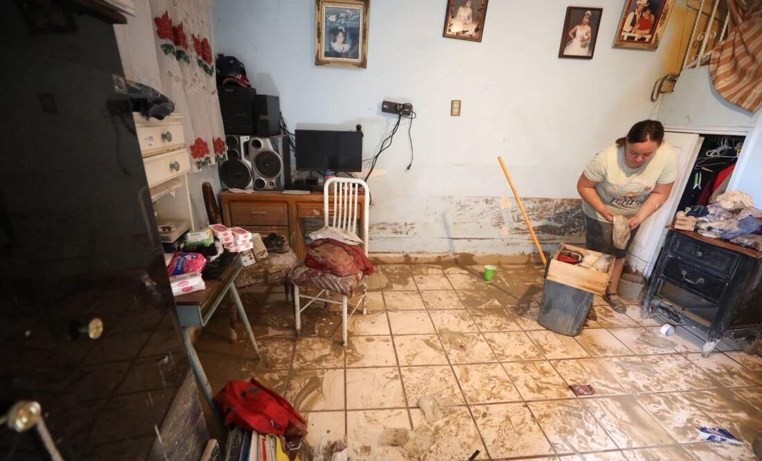 Las familias han reportado daños en sus viviendas en la zona norponiente Ciudad Juárez, Chihuahua (26/06/2025). Foto: Especial