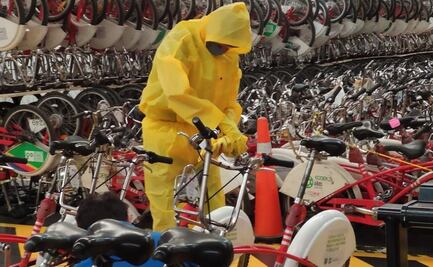 Ecobici sanitiza bicicletas y cicloestaciones ante coronavirus 