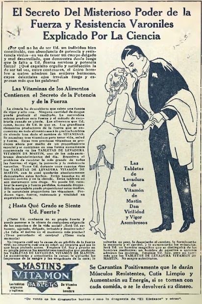 Los productos milagro de los años 20 para recuperar el “vigor” masculino