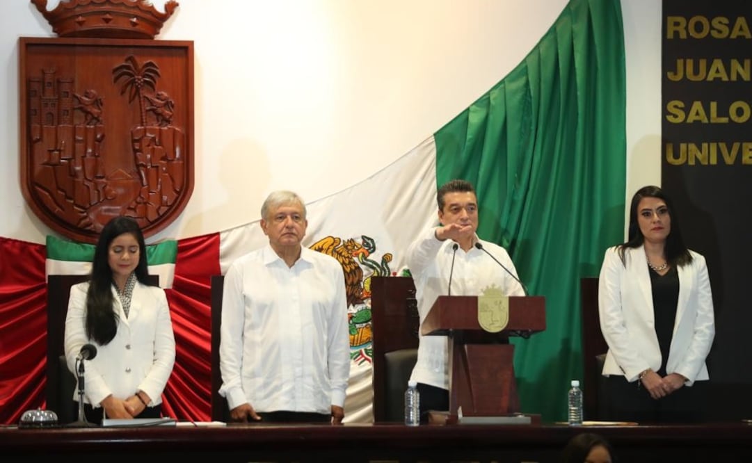 Toma de protesta de Rutilio Escandón en Chiapas. Foto: Valente Rosas/EL UNIVERSAL