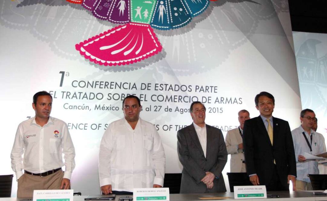 El secretario de Relaciones Exteriores, José Antonio Meade, inauguró la Primera Conferencia de las Partes del Tratado sobre el Comercio de Armas. Foto: Especial
